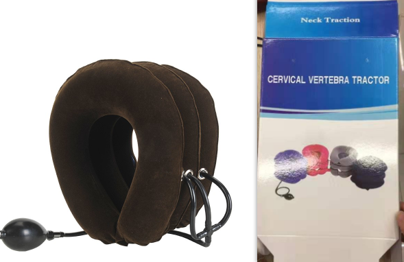 Cervical Neck Traction Device Inflatable, Neck Cervical-Brace Neck Stretcher, Easy to Use for Chronic Neck and Shoulder Pain Relief Traction Spine Alignment