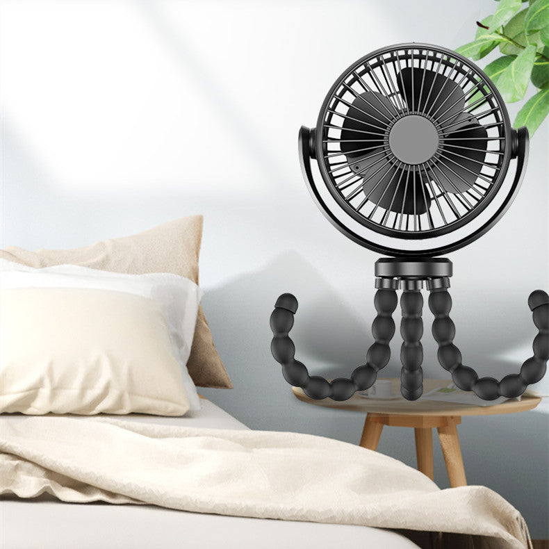 octopus stroller deformation portable handheld usb fan