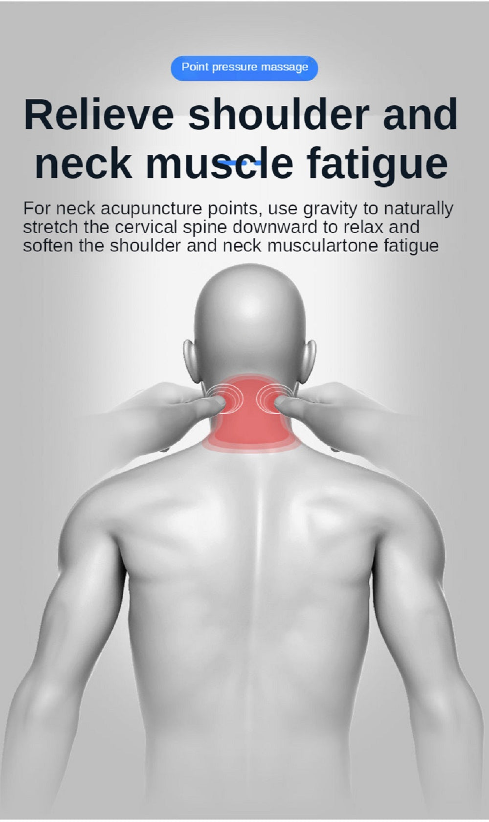 Cervical Spine Stretch Gravity Muscle Relaxation Traction Neck Stretcher Shoulder Massage Pillow Relieve Pain Spine Correction