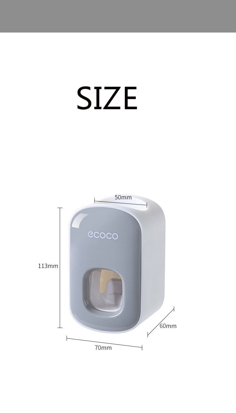 wall mounted automatic toothpaste holder bathroom accessories set dispenser