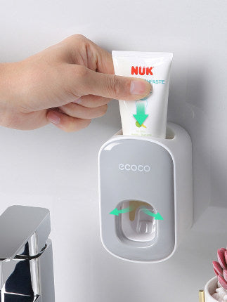 wall mounted automatic toothpaste holder bathroom accessories set dispenser
