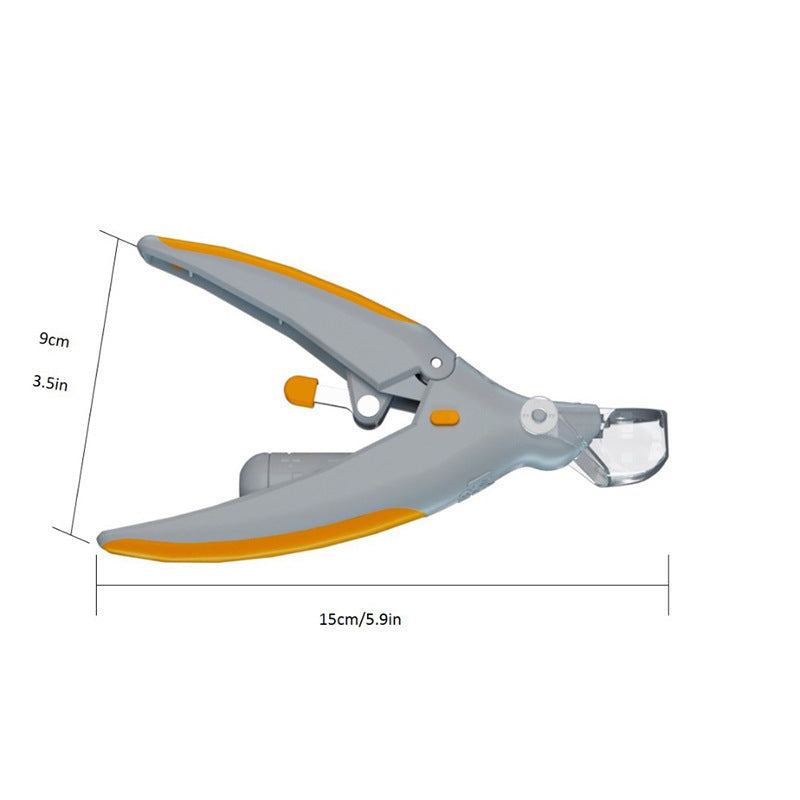 Multifunctional magnifying glass pet nail clippers with light