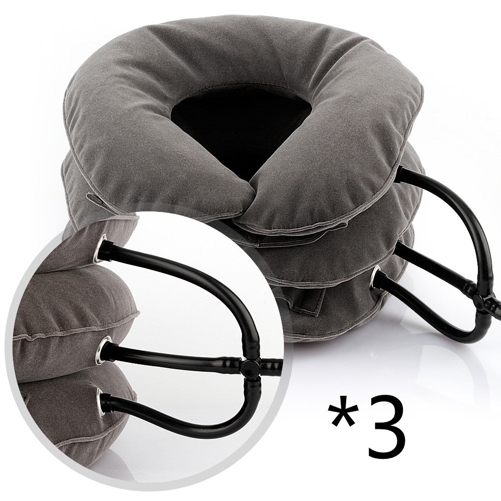 Cervical Neck Traction Device Inflatable, Neck Cervical-Brace Neck Stretcher, Easy to Use for Chronic Neck and Shoulder Pain Relief Traction Spine Alignment