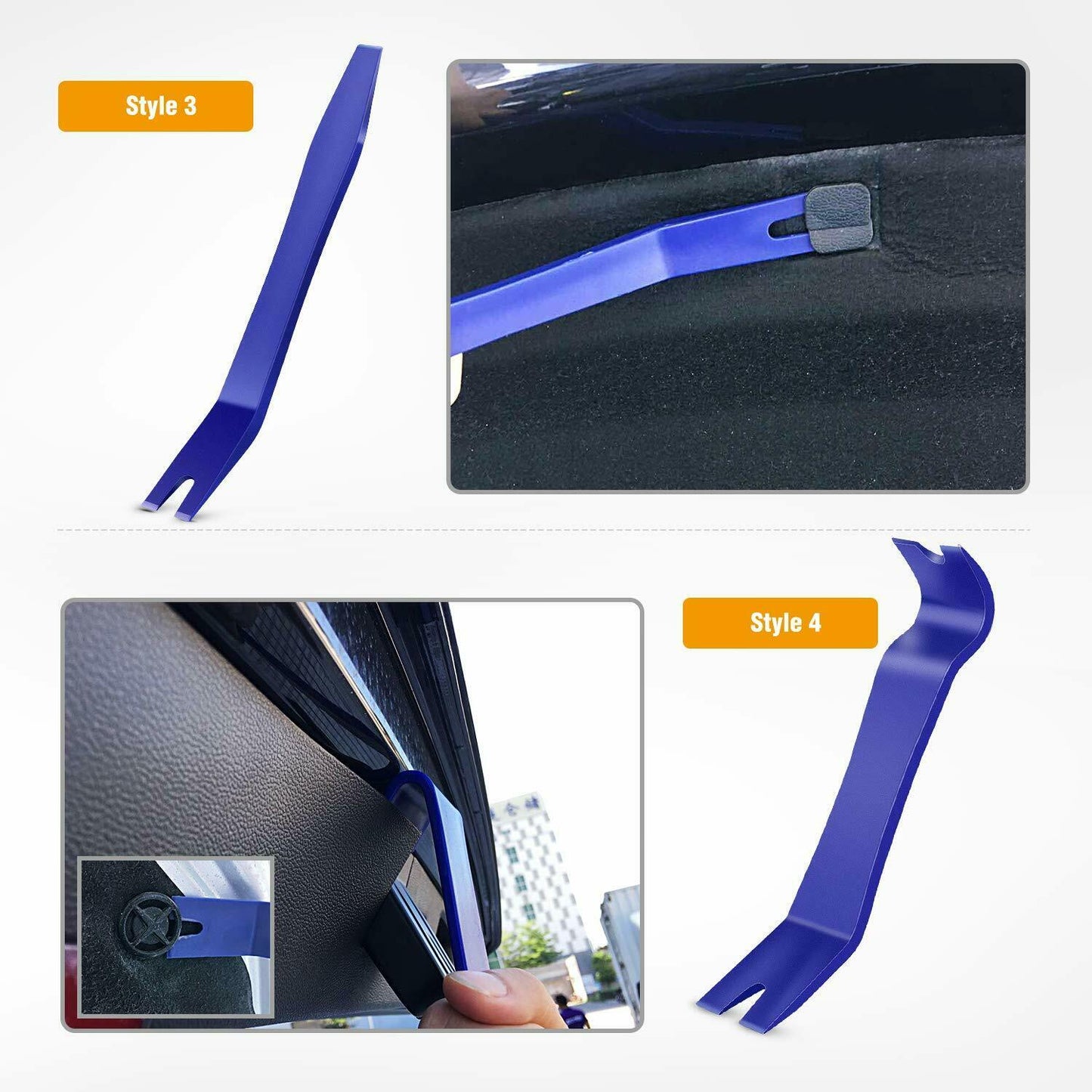 car trim removal tool kit set door panel fastener auto dashboard plastic tools
