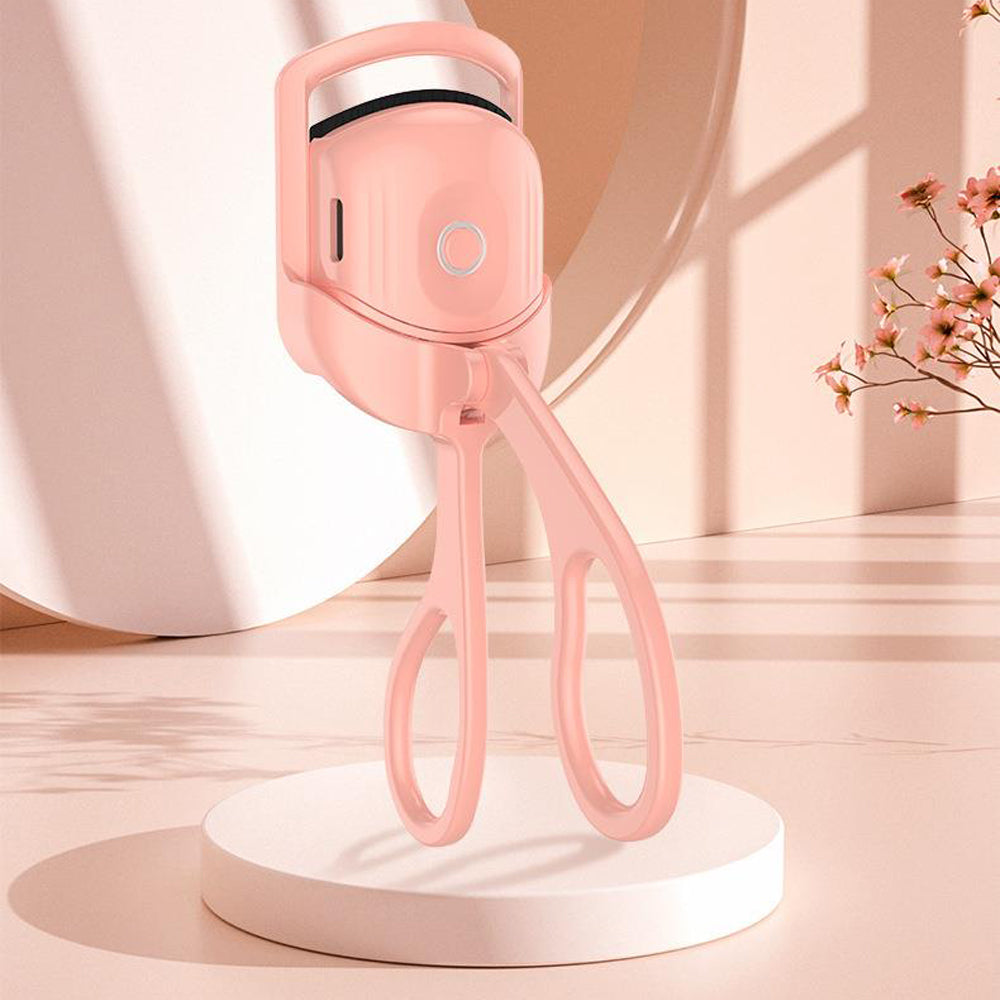 Eyelash curler portable electric heated comb eye lash long lasting eyelashes curls thermal eyelash curler makeup tools heated eyelash curlers rechargeable electric eyelash curler handheld eyelash heat