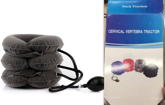 Cervical Neck Traction Device Inflatable, Neck Cervical-Brace Neck Stretcher, Easy to Use for Chronic Neck and Shoulder Pain Relief Traction Spine Alignment