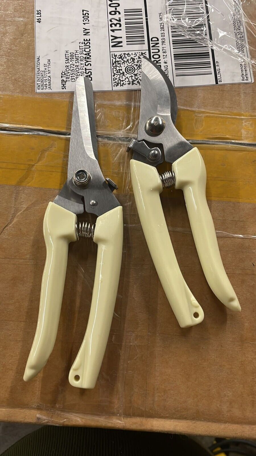 Garden Pruning Shears Set Bypass Branch Pruner Straight Blade Scissors 2 Pack US