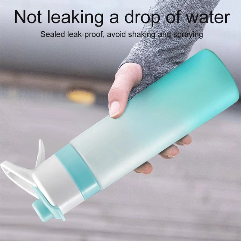 Spray Water Bottle For Girls Outdoor Sport Fitness Water Cup Large Capacity Spray Bottle BPA Free Drinkware Travel Bottles Kitchen Gadgets
