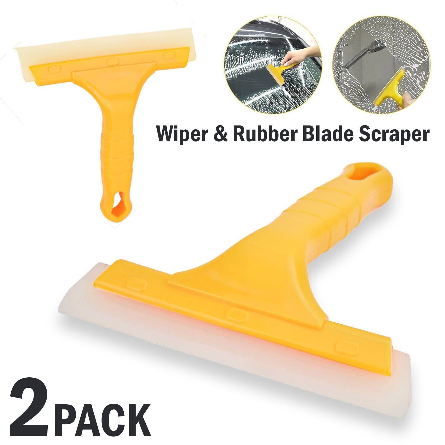 Rubber blade scraper