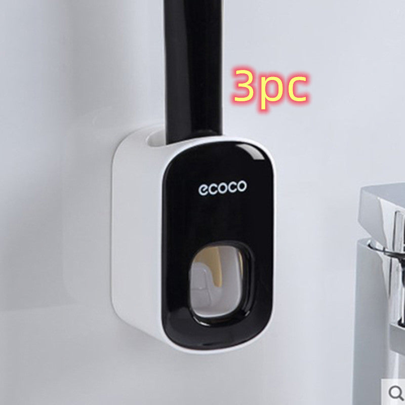 wall mounted automatic toothpaste holder bathroom accessories set dispenser