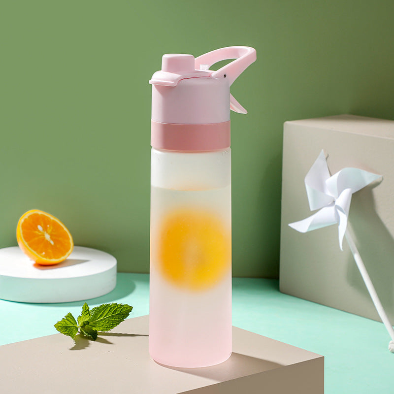 Spray Water Bottle For Girls Outdoor Sport Fitness Water Cup Large Capacity Spray Bottle BPA Free Drinkware Travel Bottles Kitchen Gadgets