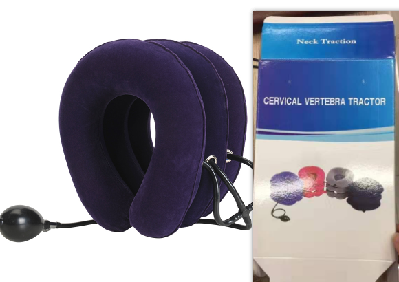 Cervical Neck Traction Device Inflatable, Neck Cervical-Brace Neck Stretcher, Easy to Use for Chronic Neck and Shoulder Pain Relief Traction Spine Alignment