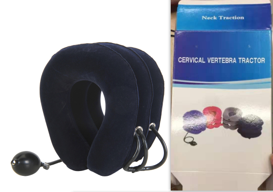 Cervical Neck Traction Device Inflatable, Neck Cervical-Brace Neck Stretcher, Easy to Use for Chronic Neck and Shoulder Pain Relief Traction Spine Alignment