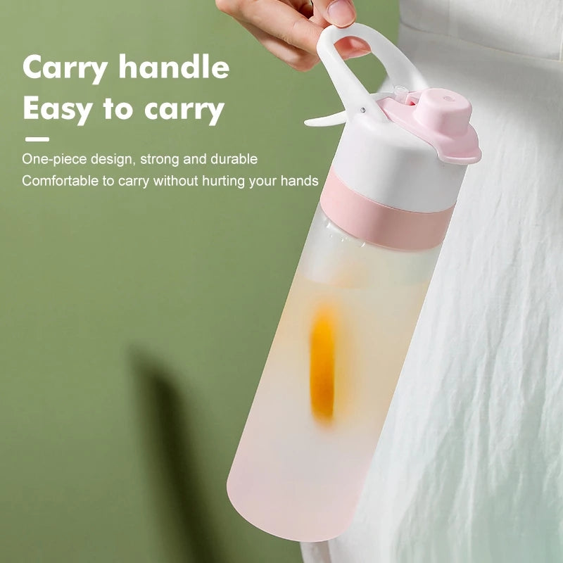 Spray Water Bottle For Girls Outdoor Sport Fitness Water Cup Large Capacity Spray Bottle BPA Free Drinkware Travel Bottles Kitchen Gadgets