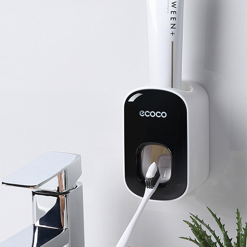wall mounted automatic toothpaste holder bathroom accessories set dispenser