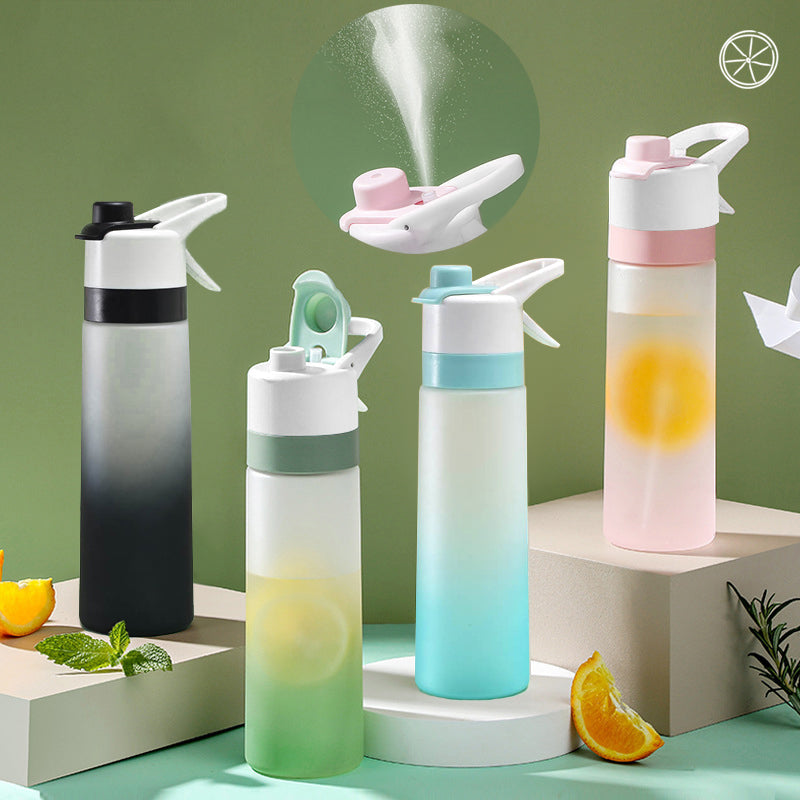 Spray Water Bottle For Girls Outdoor Sport Fitness Water Cup Large Capacity Spray Bottle BPA Free Drinkware Travel Bottles Kitchen Gadgets