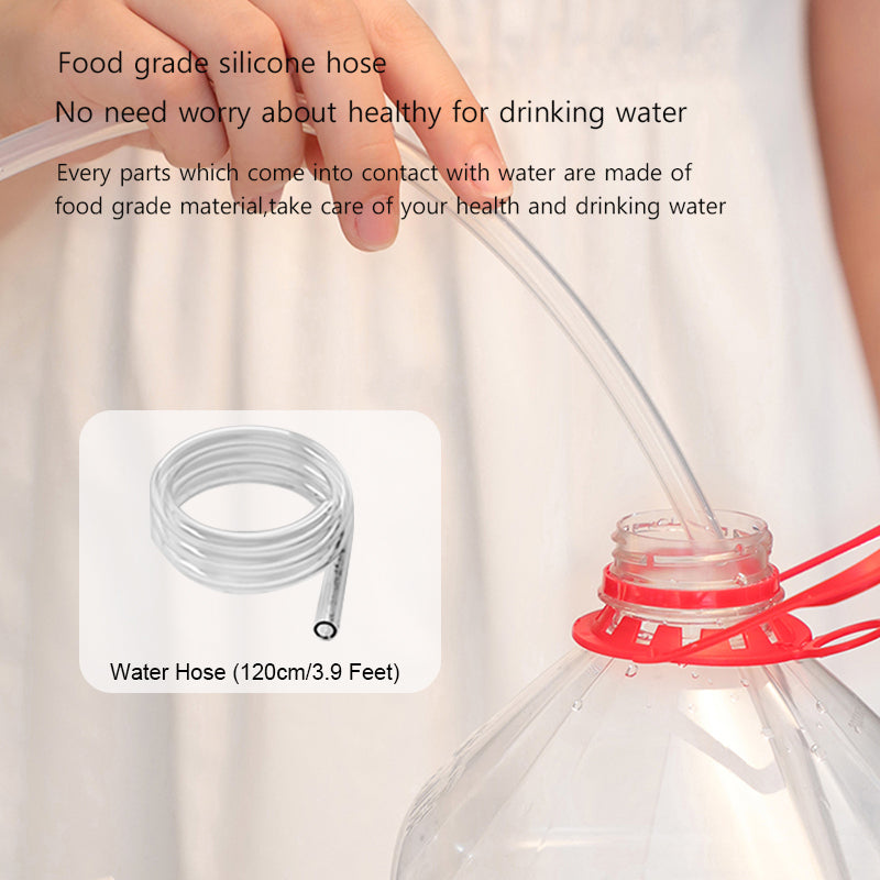 Intelligent Desktop Water Bottle Dispenser, Portable Electric Water Dispenser for Home,Office,Outdoor USB Charging Automatic Drinking Water Bottle Pump for 5 Gallon & Universal Bottles