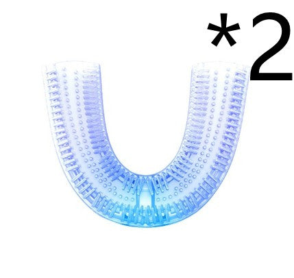 Electric Toothbrush Adults - Ultrasonic U-Shaped Toothbrushes for Teeth Whitening - 360° Mouth Cleansing, Hands free Gums Protection - Wireless Charging & LED Light - Waterproof IPX7 Certified