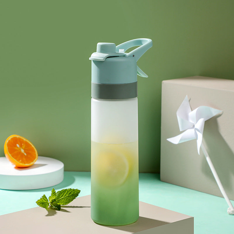 Spray Water Bottle For Girls Outdoor Sport Fitness Water Cup Large Capacity Spray Bottle BPA Free Drinkware Travel Bottles Kitchen Gadgets
